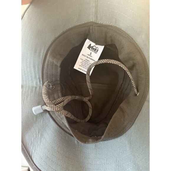 REI CO-OP Bucket Hat Sun Rain Unisex Vented Small Bookie Crushable Canvas Green - Picture 5 of 5